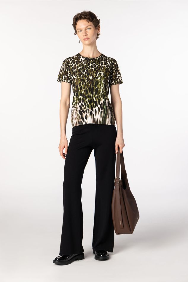 Animal Print Knit Sweater