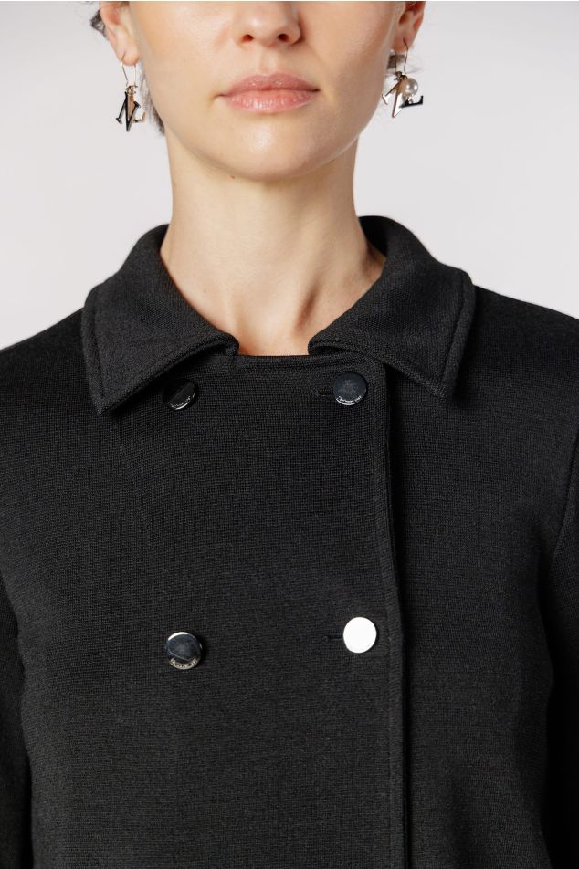 Milano Knit Double-Breasted Jacket