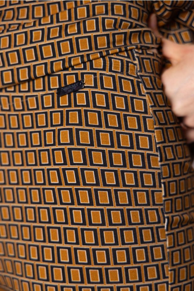 Straight-Leg Printed Jersey Trousers