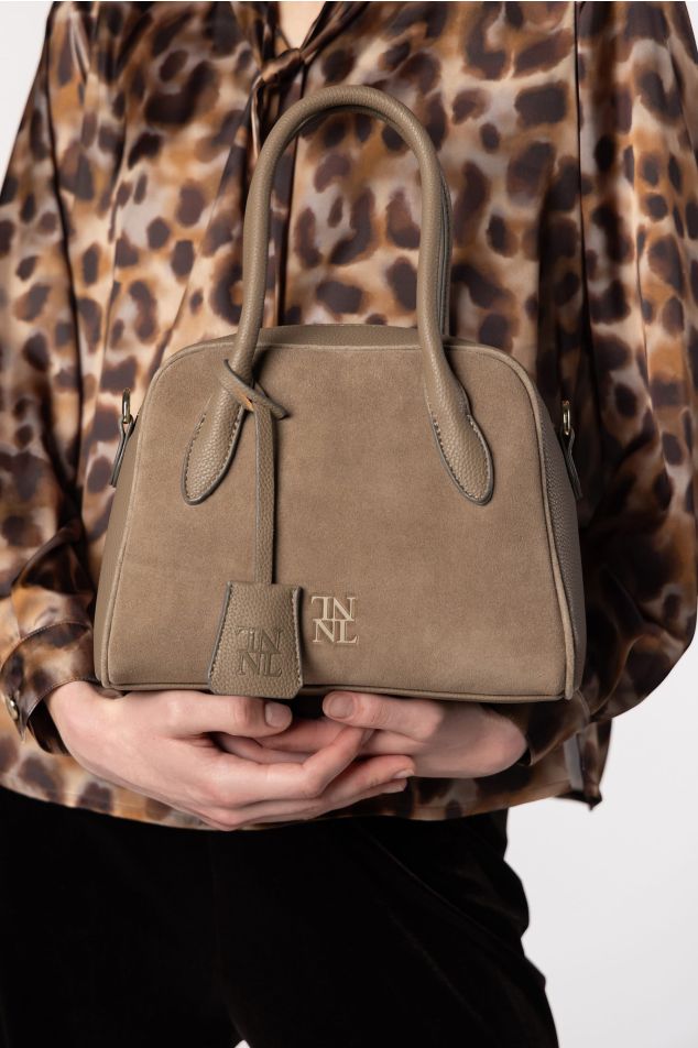 Small suede doctor bag