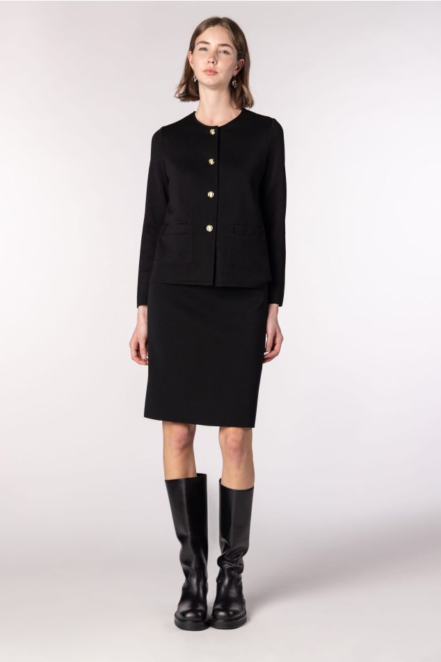 Milano Knit Pencil Skirt