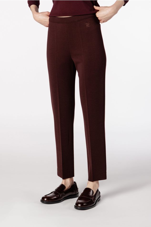 Ankle-Length Knit Trousers