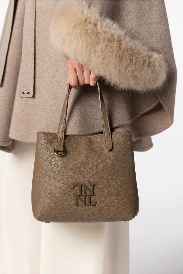 Small Cube Bag with Double Handles