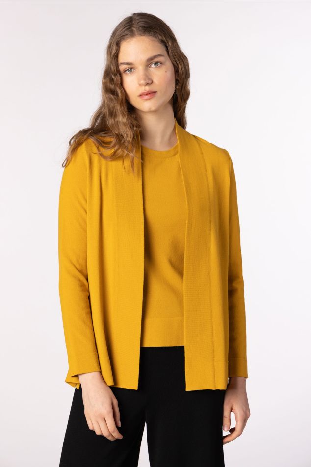 Long Open Knit Jacket