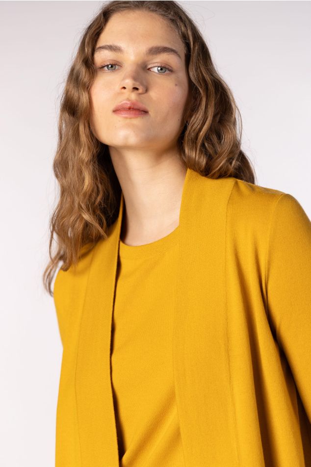 Long Open Knit Jacket