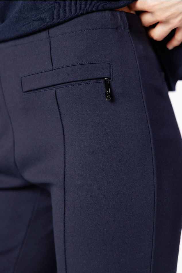 Skinny Trousers with Front Seam Detail