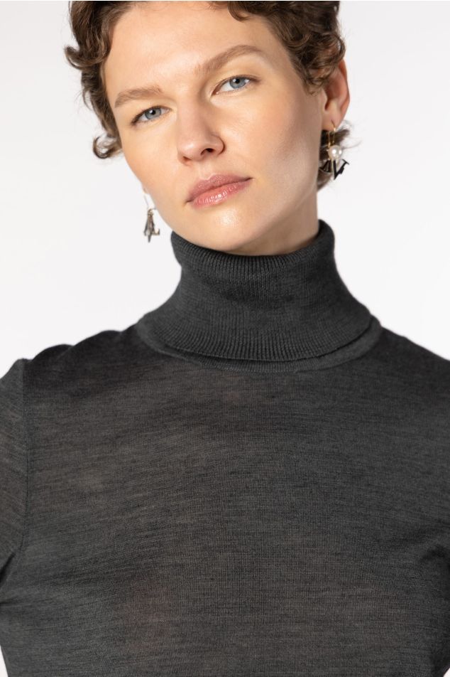 Fitted Turtleneck Sweater