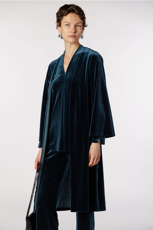 Velvet Kimono Jacket
