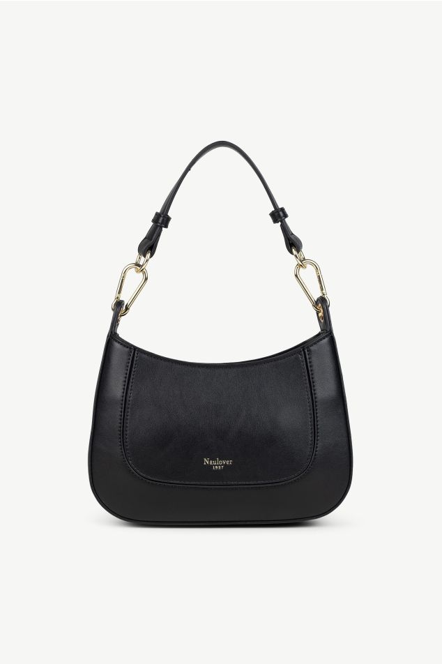 Medium crescent vegan leather bag