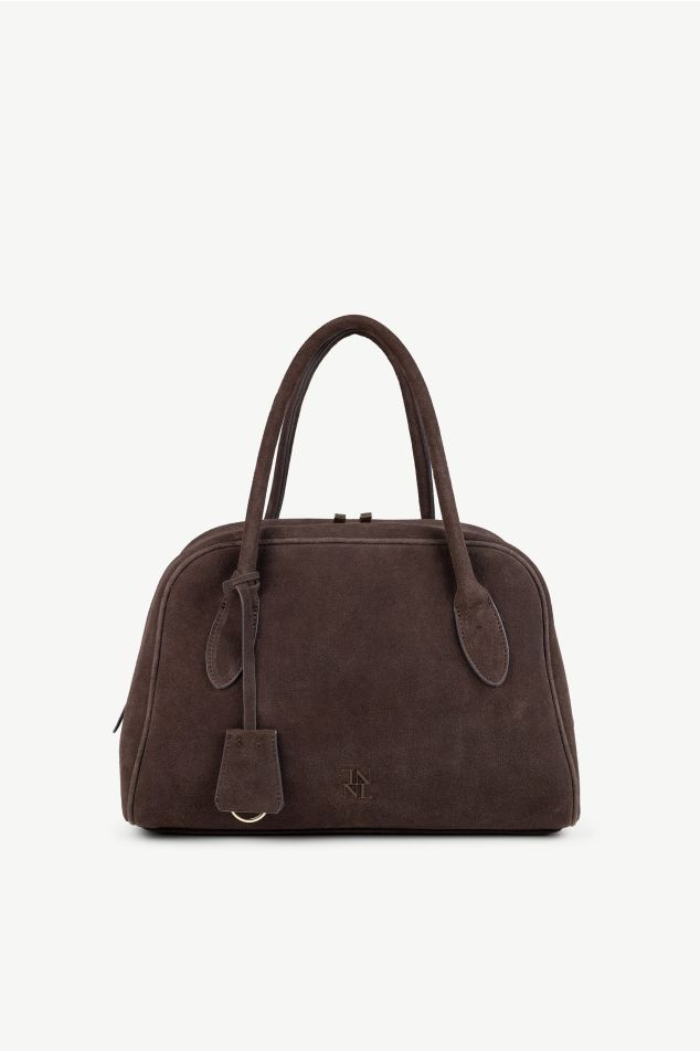 Medium suede doctor bag