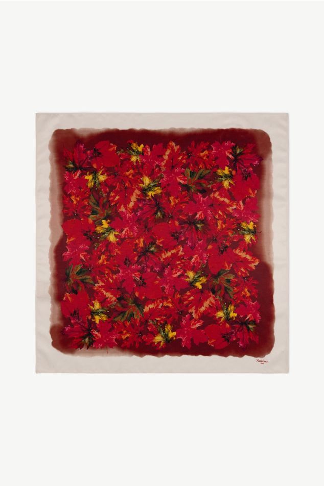 Watercolour Foliage Satin Bandana
