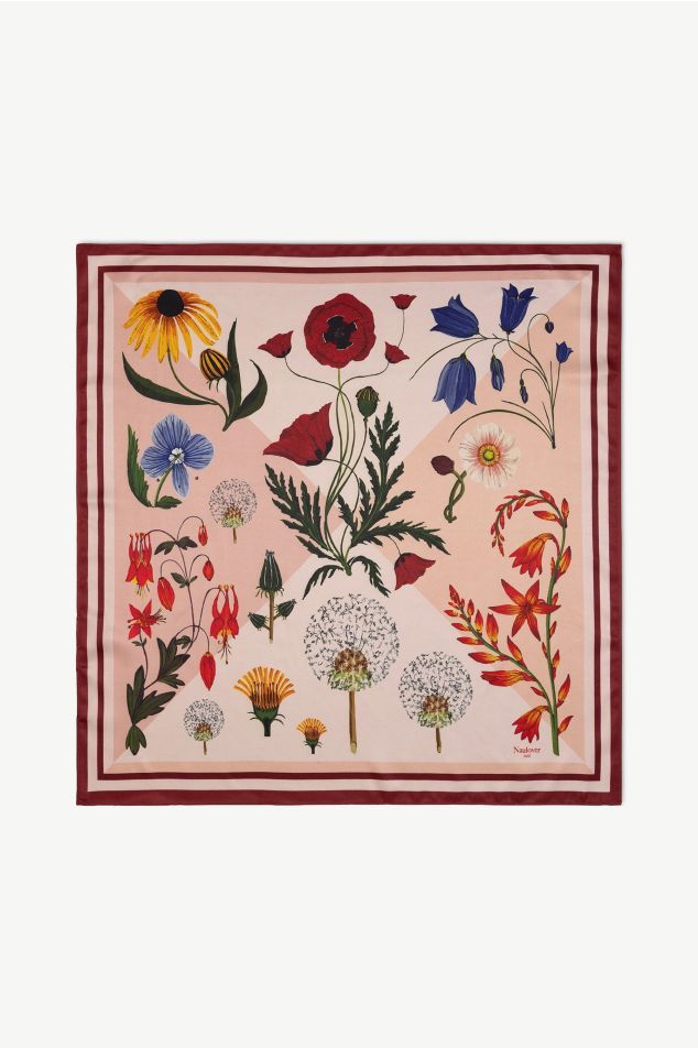 Wildflower Print Satin Bandana