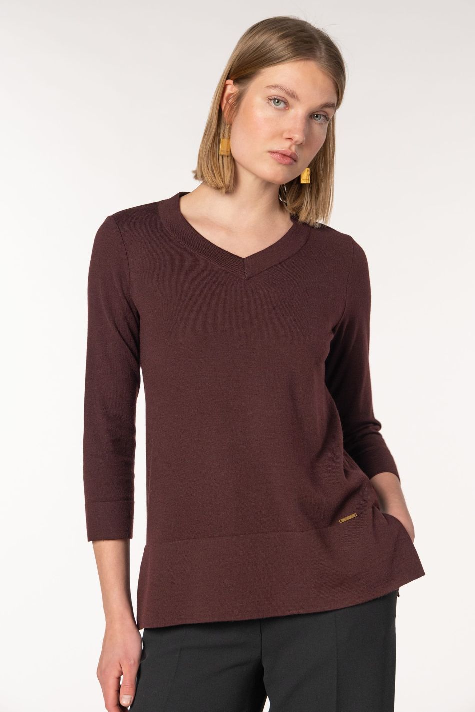 Pullover manga tres cuartos