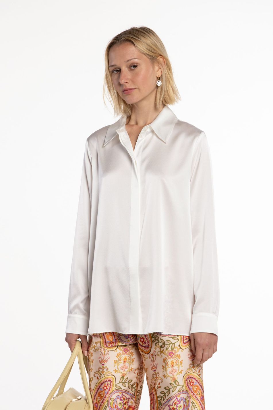 Stretch Satin Shirt