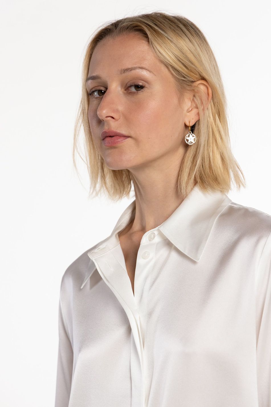Stretch Satin Shirt