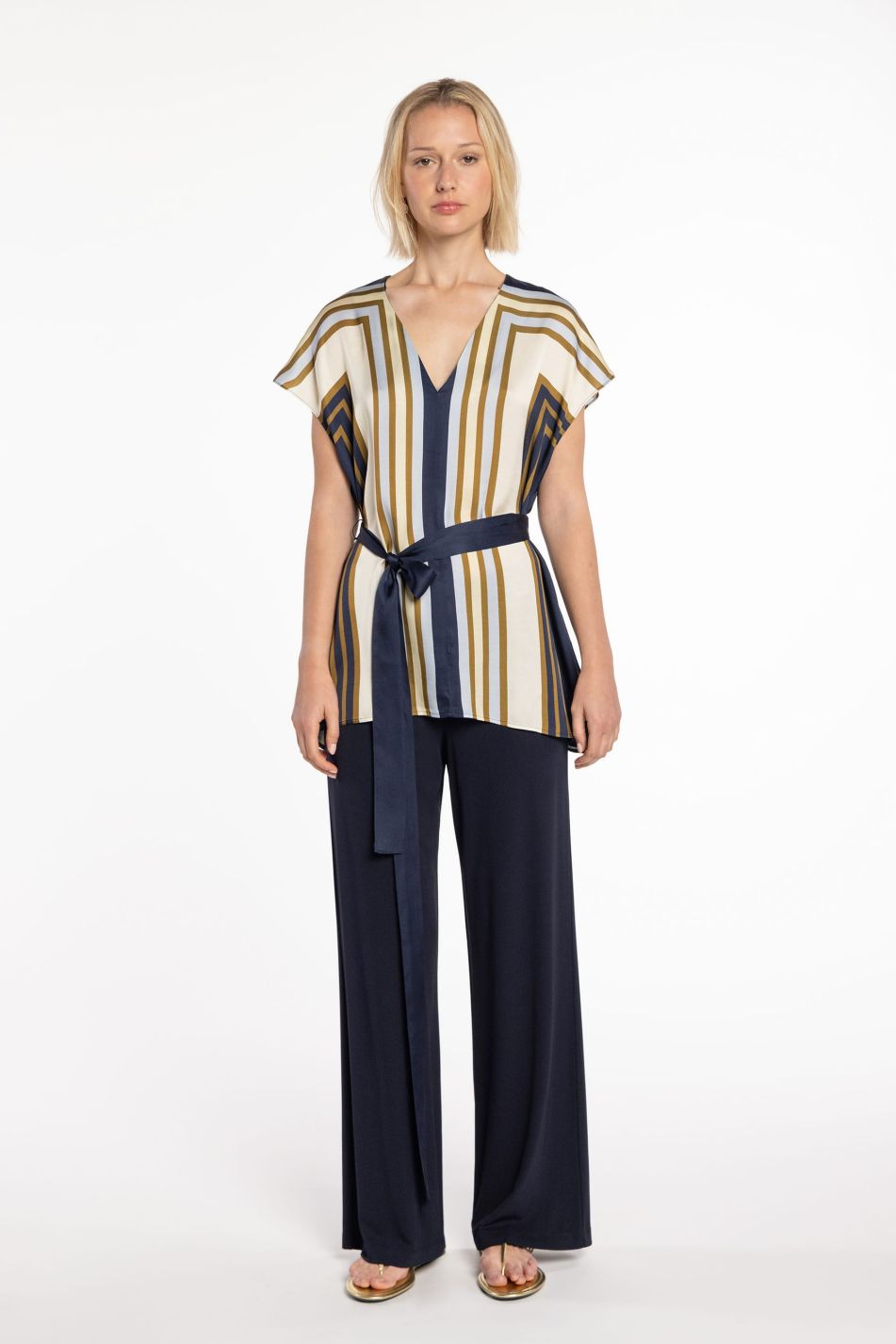Printed Satin Blouse