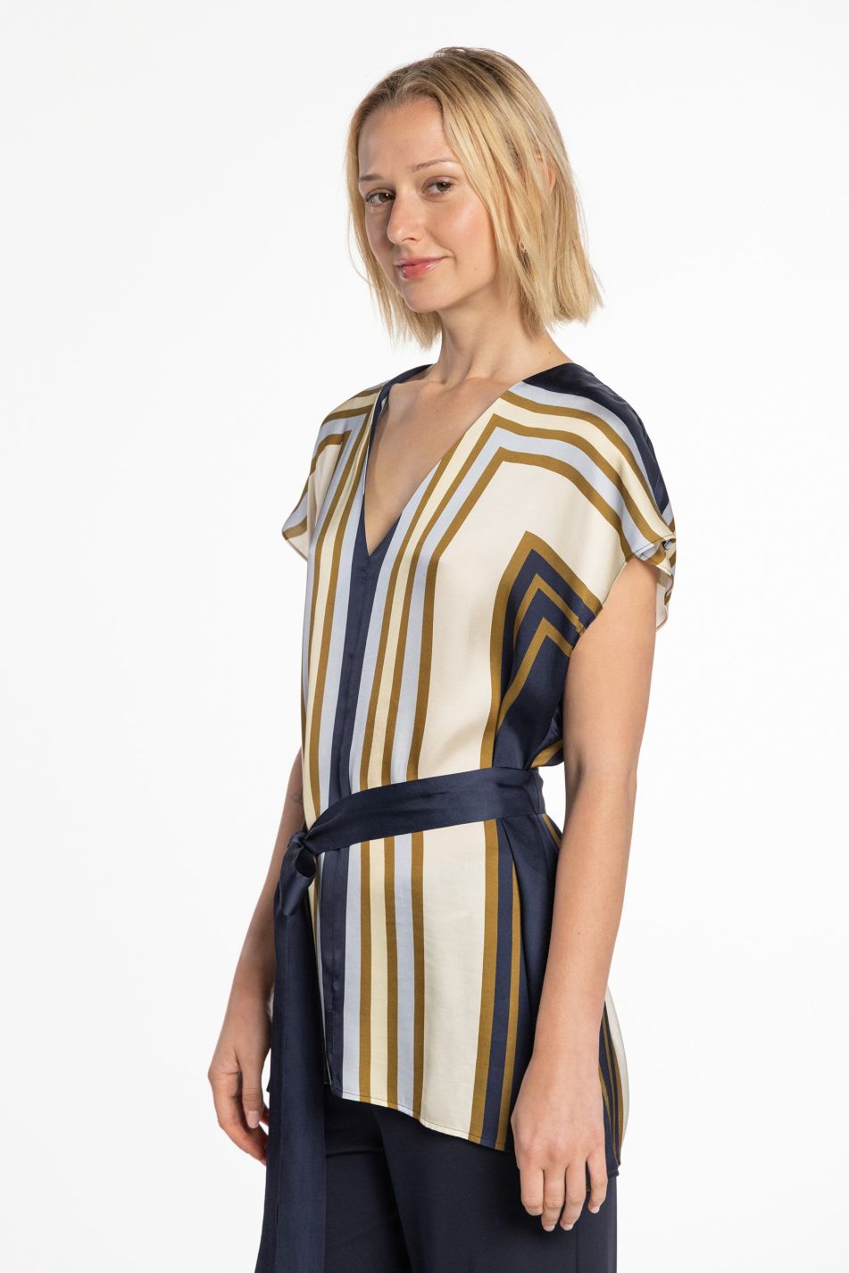 Printed Satin Blouse