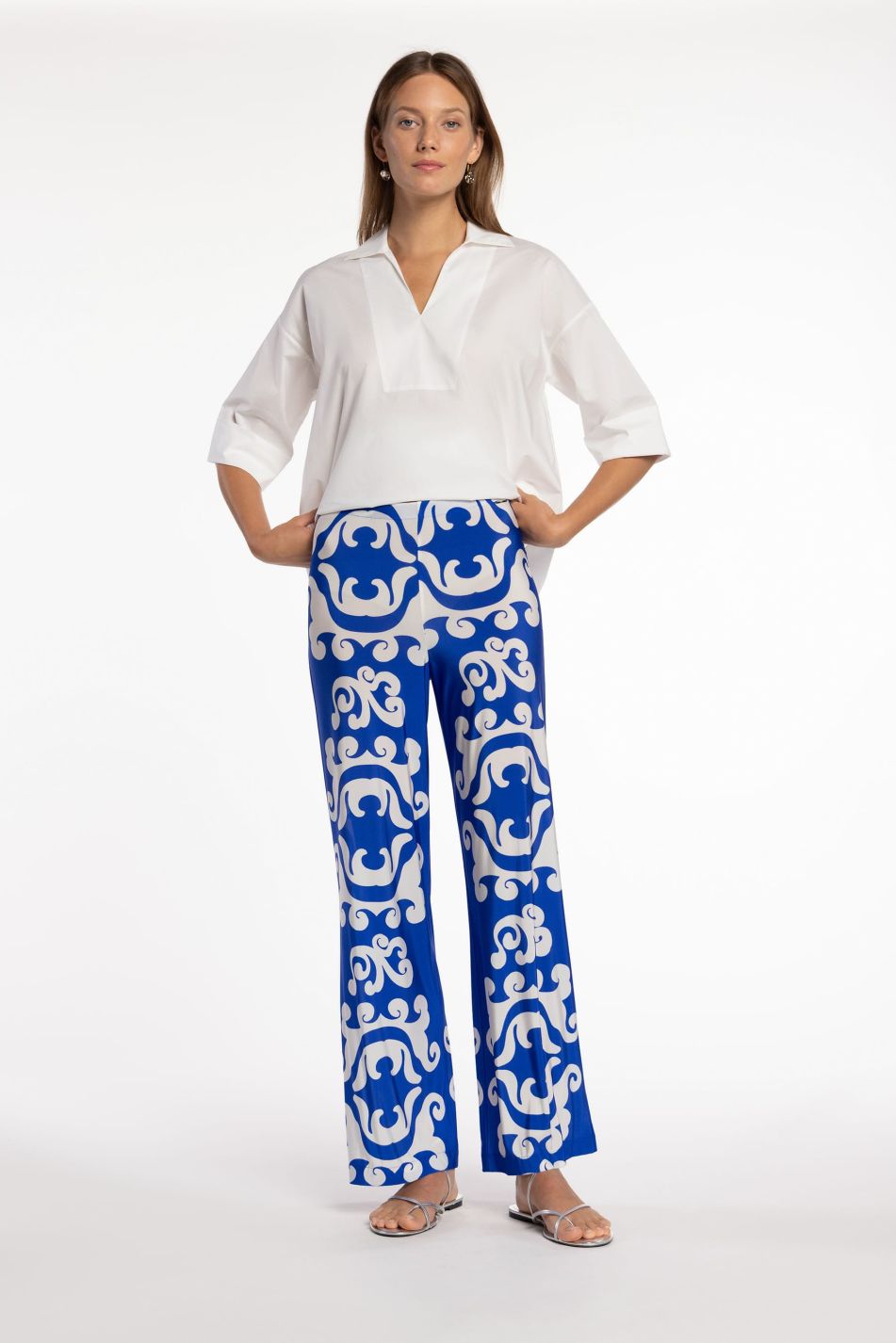 Printed Jersey Pants