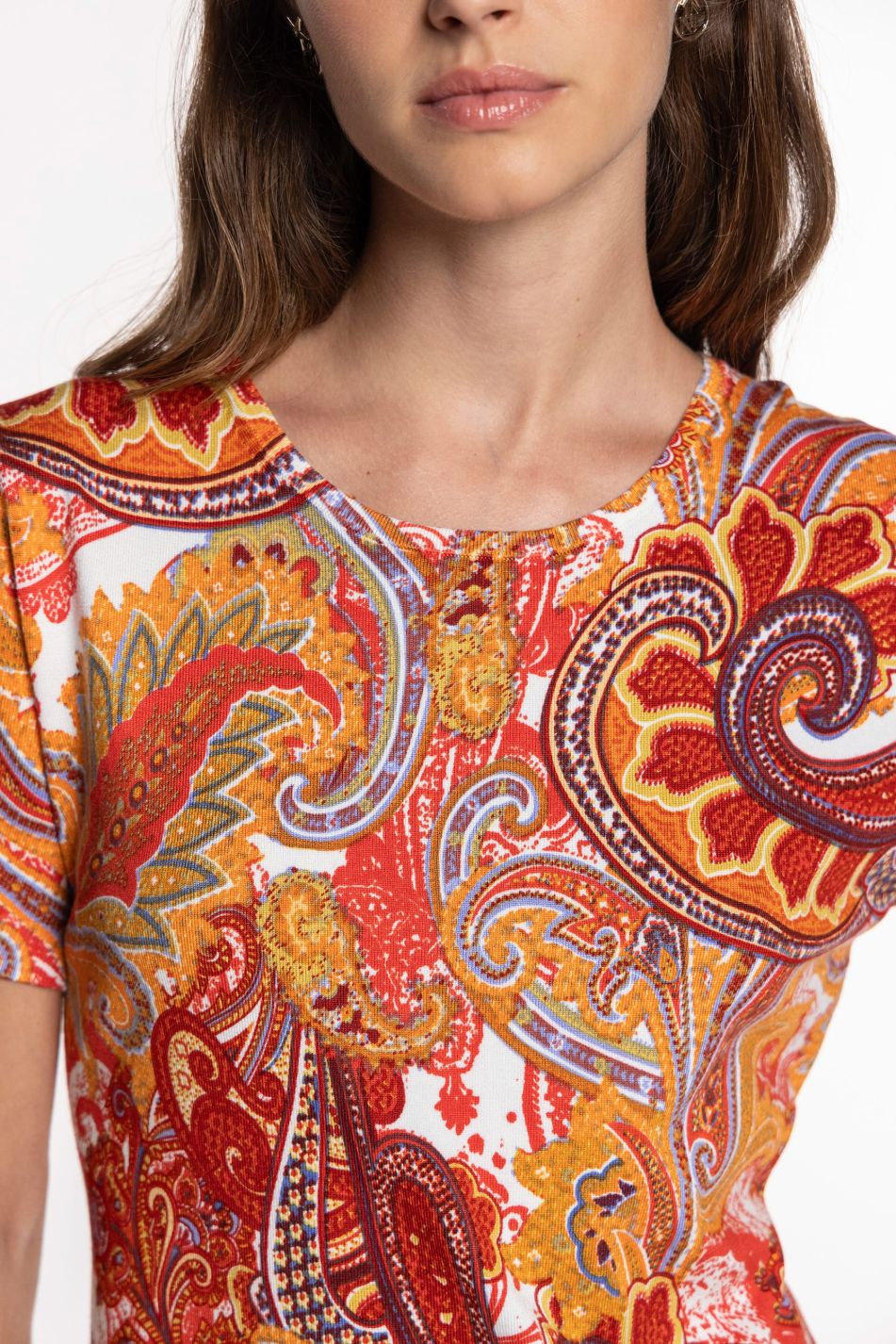 Jersei de punt estampat paisley