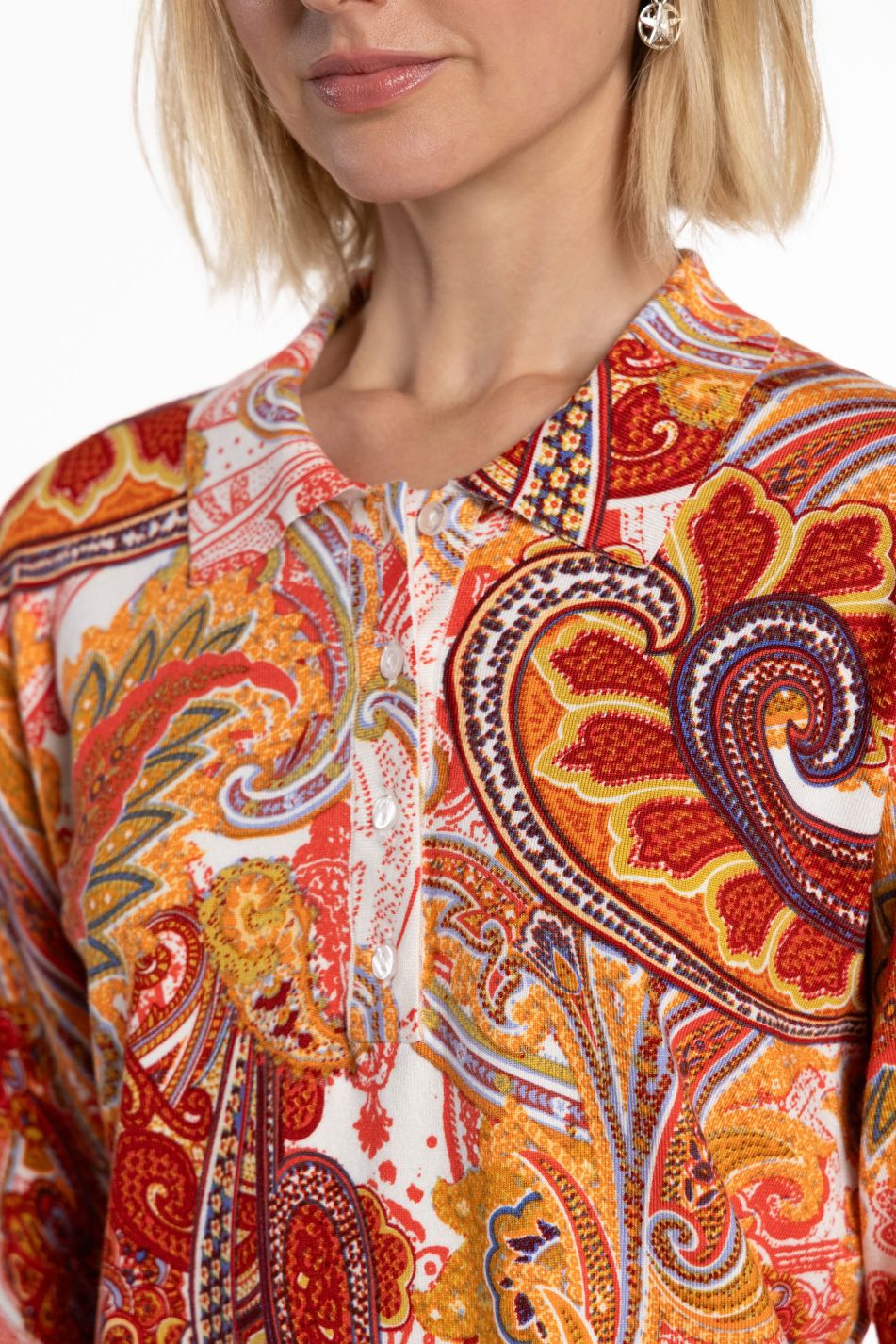 Jersei de punt estampat paisley