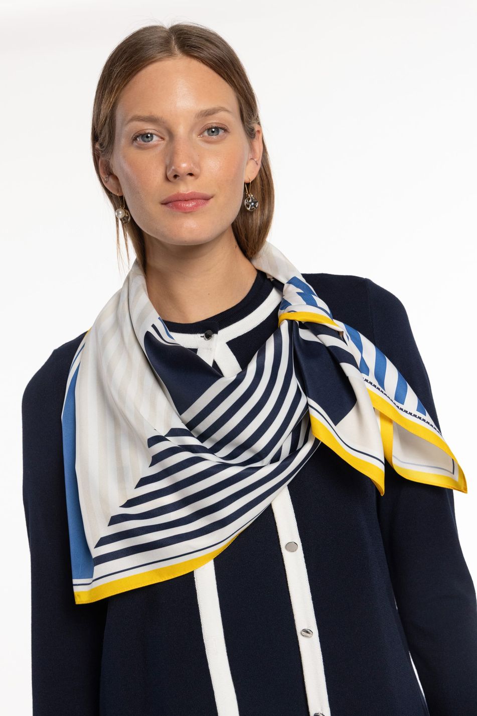 Cadaqués Stripes Carré Scarf