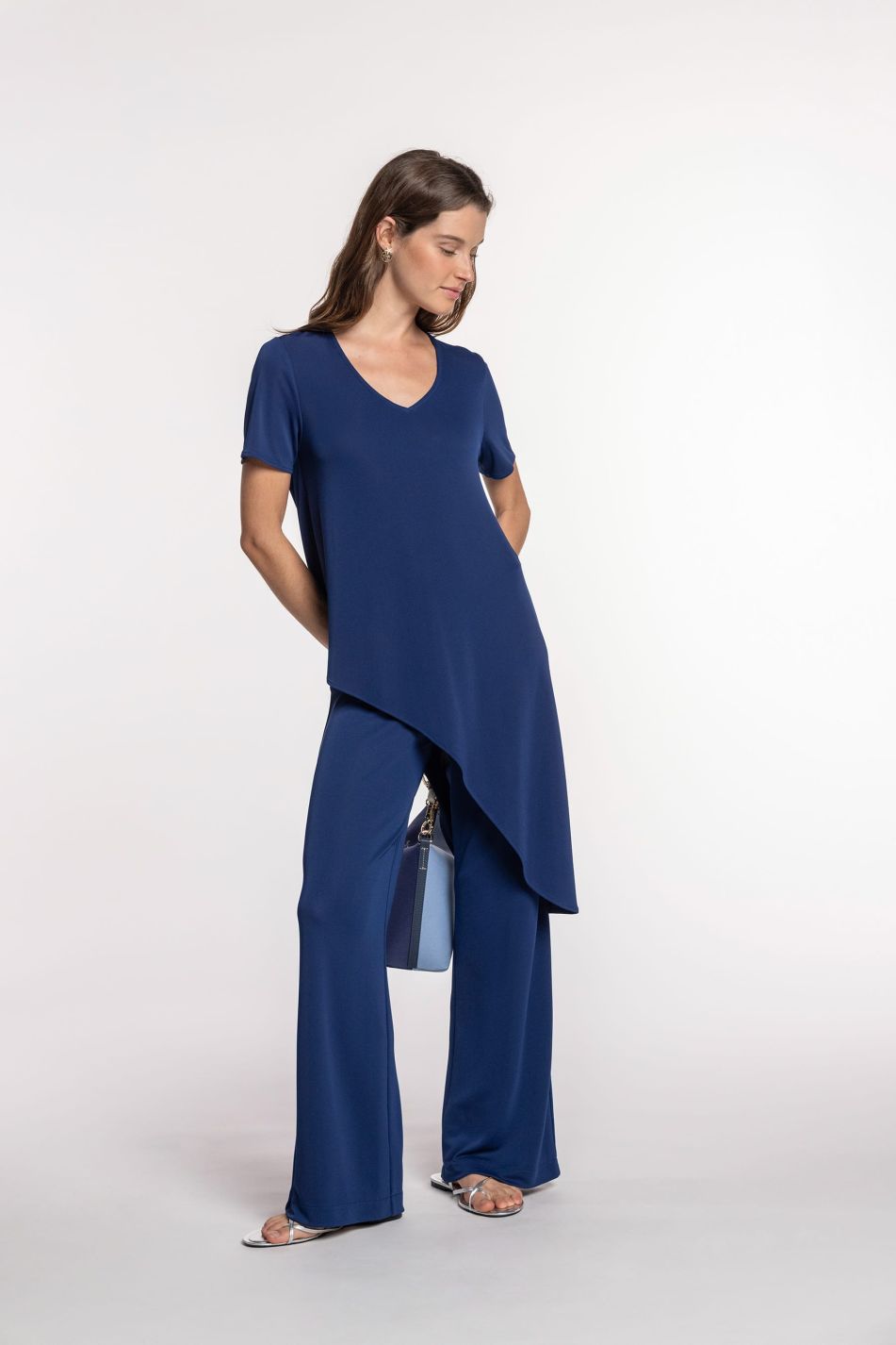 Asymmetrical Jersey Tunic