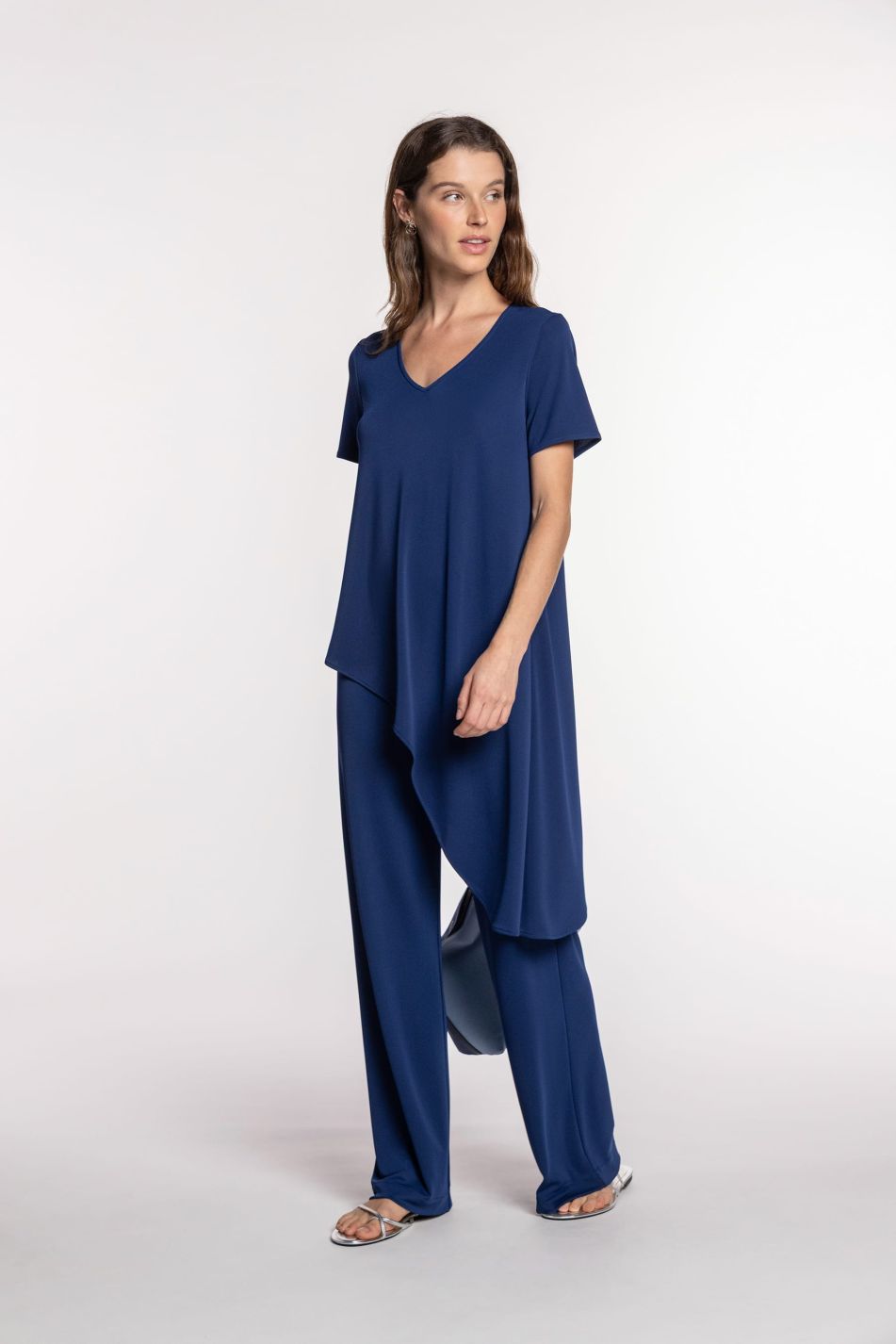 Asymmetrical Jersey Tunic