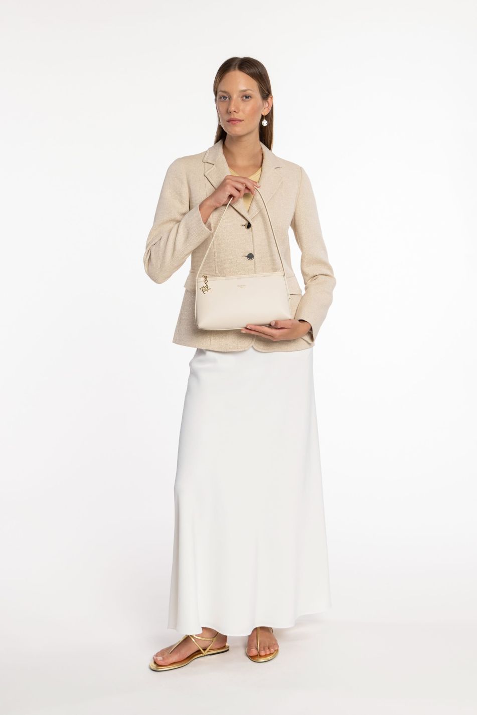 Vegan Leather Baguette Bag