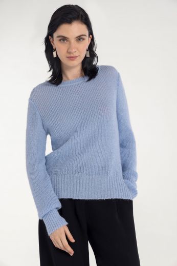 Mohair knitted sweater