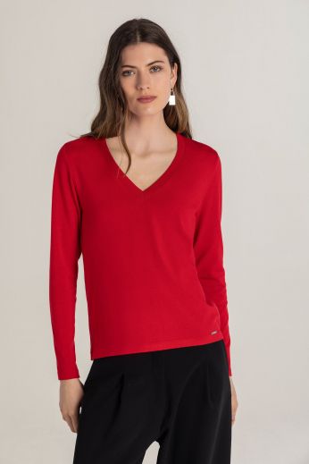 Wool-blend pullover