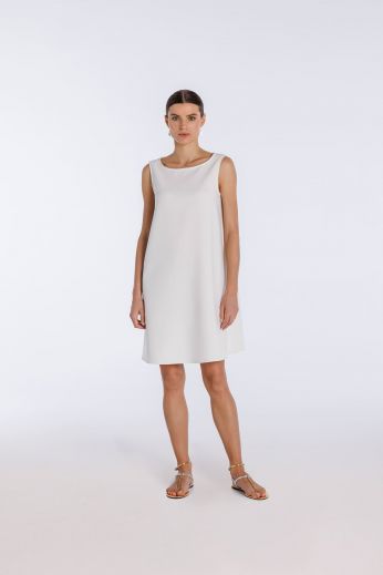 Stretch double-crepe dress