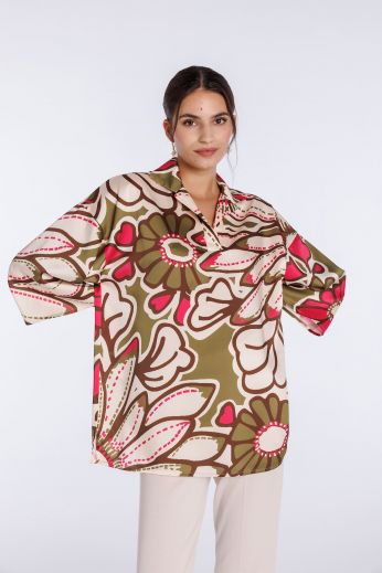 Floral-printed blouse