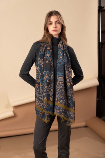 Bufanda Mujer/Hombre Kendwing - 160x20cm, Poliéster, Azul. Cálida, Suave Y De Moda Para Invierno. ¡Perfecta Para Regalar!