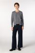 Plain Knit Twinset with Chain Detail
