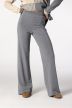 Wide-Leg Plain Knit Trousers