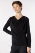 Draped Neckline Jersey Top