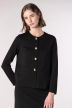 Chaqueta de punto milano con bolsillos de vivo