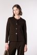 Chaqueta de punto milano con bolsillos de vivo