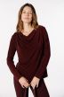 Draped Neckline Jersey Top