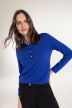 Viscose-blend polo collar sweater